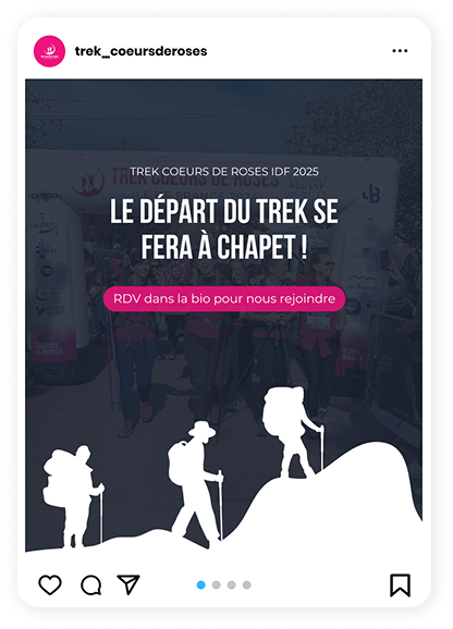 community management trek coeurs de roses