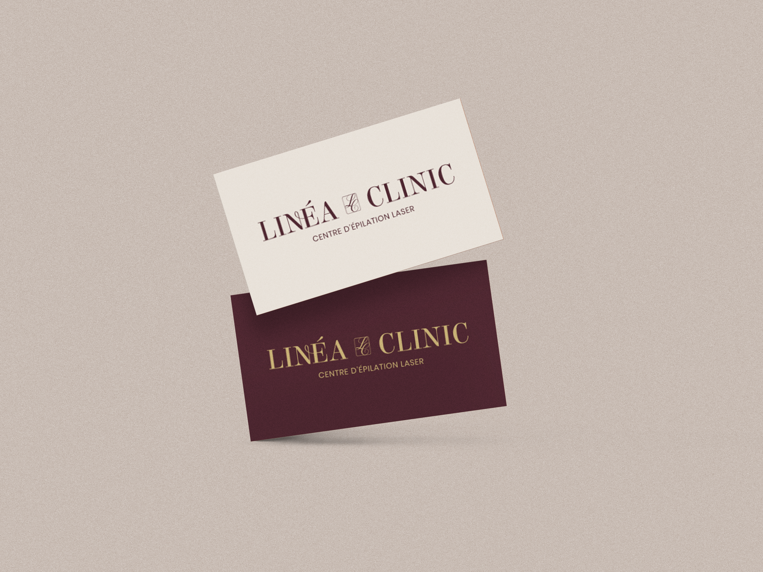 mockup carte de visite linéa clinic